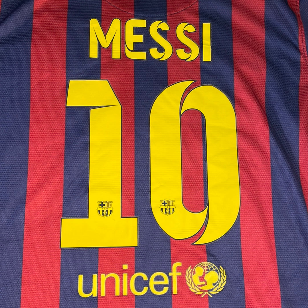 Barcelona 2014 Home Shirt - XL Youth - Messi 10