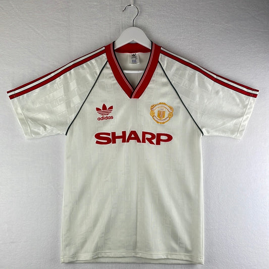 Manchester United 1988/1989 Away Shirt - Small Adult - Vintage United Shirt