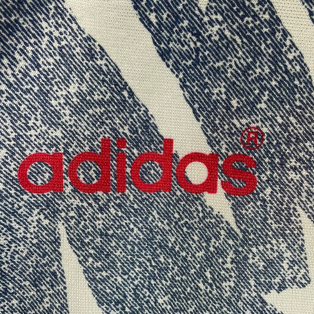 Adidas logo screen printed in the material
