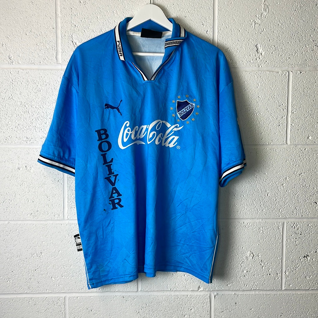 Club Bolivar 2001/2002 Home Shirt - Extra Large