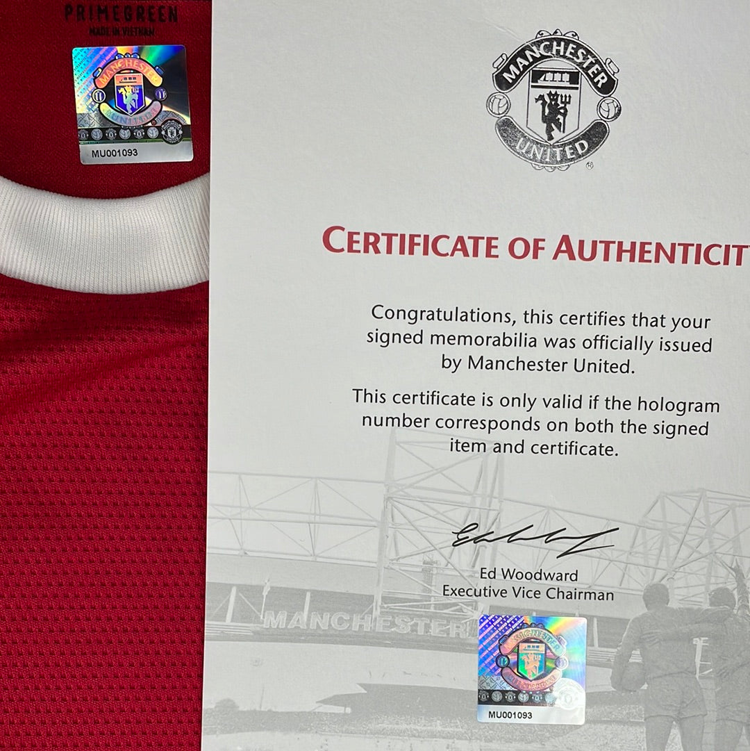 Manchester United 2021-2022 Signed Home Shirt By Matic - United COA