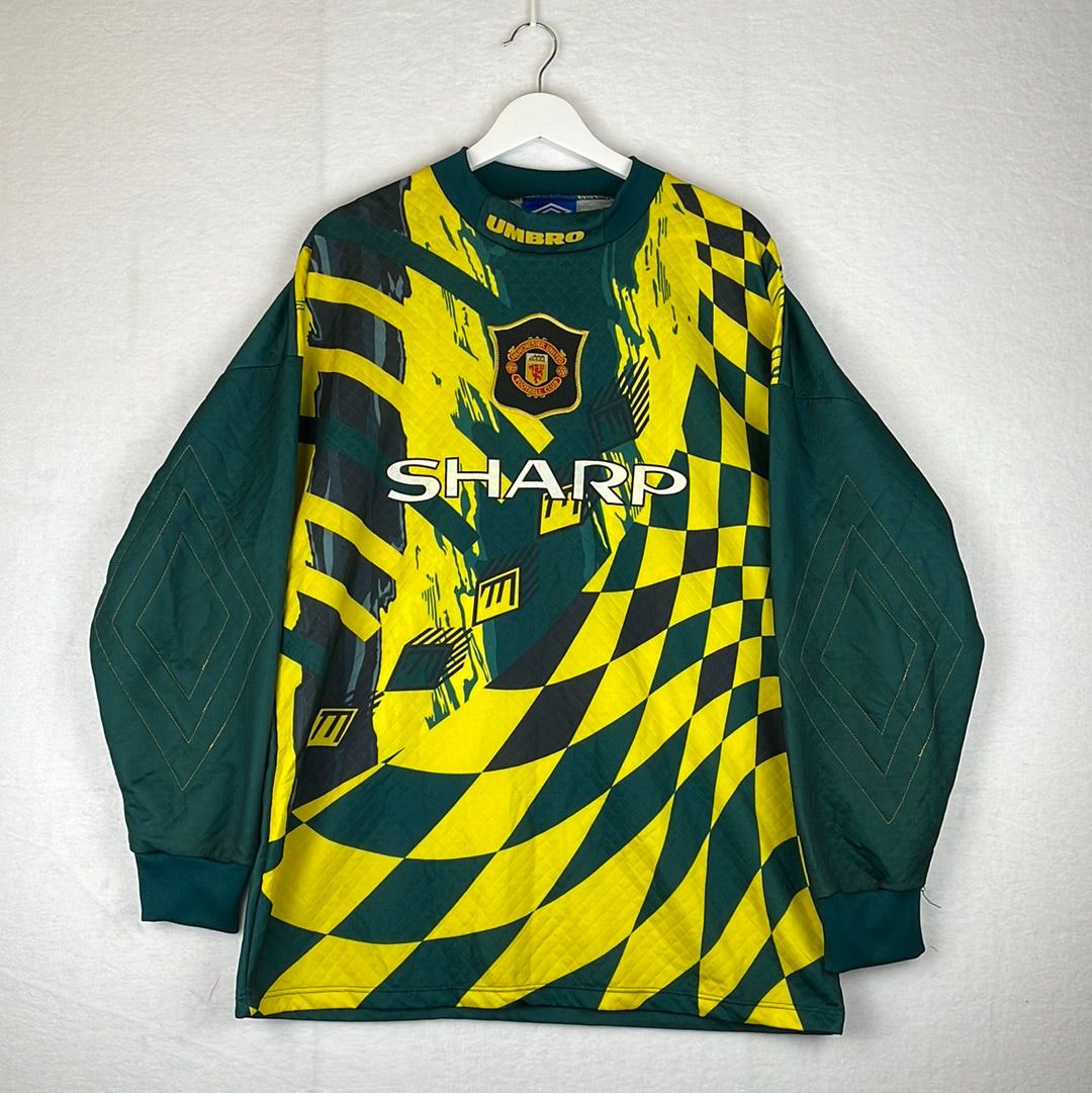 Manchester United 1994/1995/1996 Third Goalkeeper Shirt - Large Adult - Excellent Condition