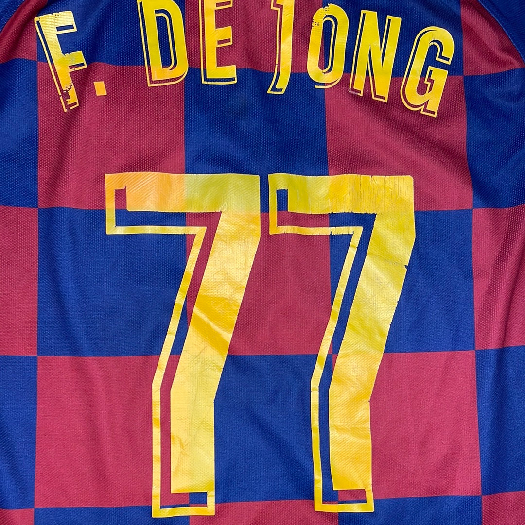 Barcelona 2019/2020 Shirt - Medium - F DE JONG 77