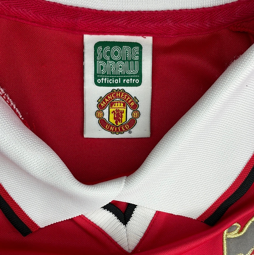 Manchester United 1999 European Home Shirt Score Draw Large