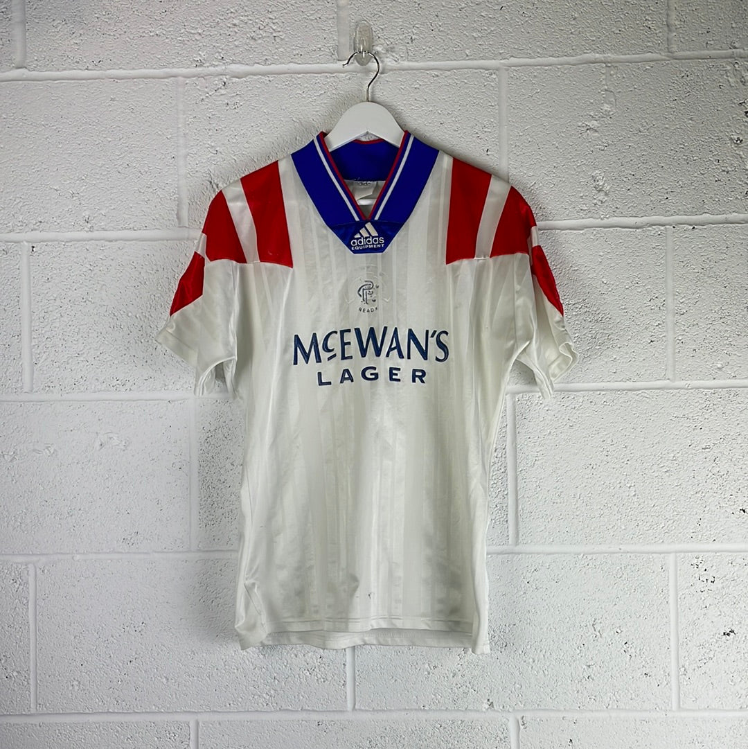 Glasgow Rangers 1992/1993 Away Shirt - Small Adult - Original 1992 Shirt