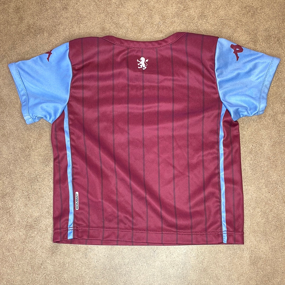 Aston Villa Home Shirt - Age 6 Months - Mint Condition Kappa - Shirt Only