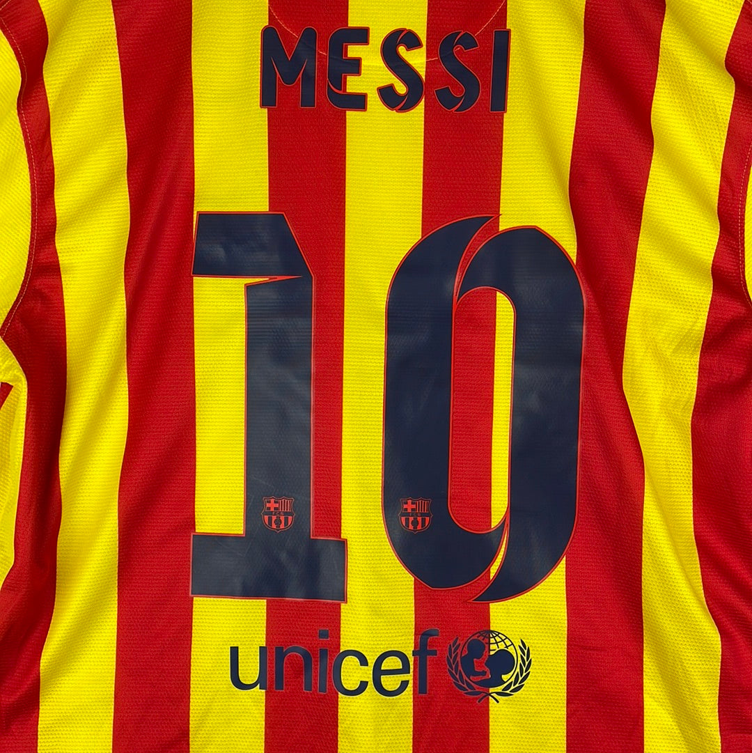 Barcelona 2013-2014 Away Shirt - Extra Large - Excellent - Messi 10