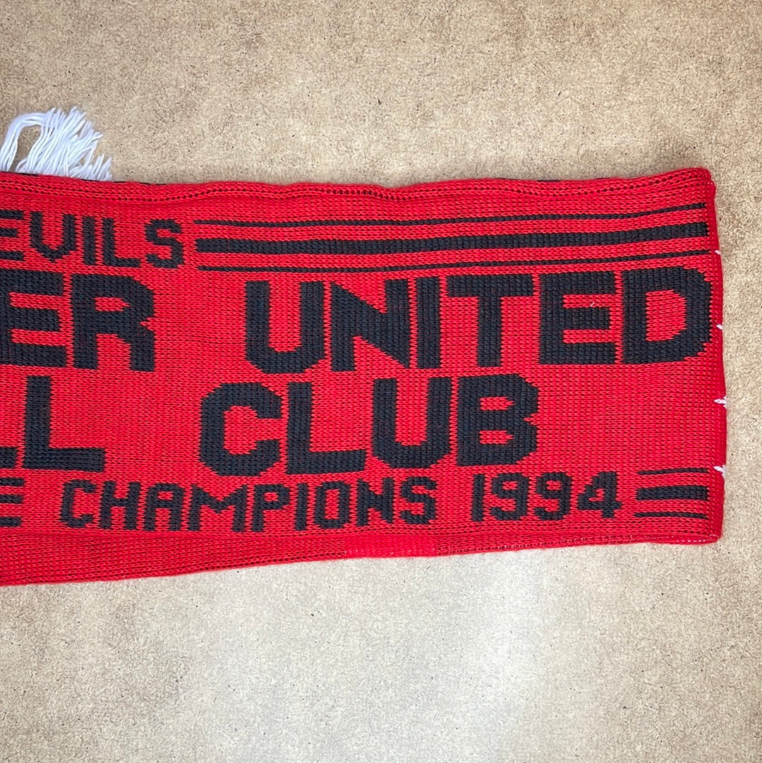 Manchester United 1993/1994 Champions Scarf - Excellent Condition