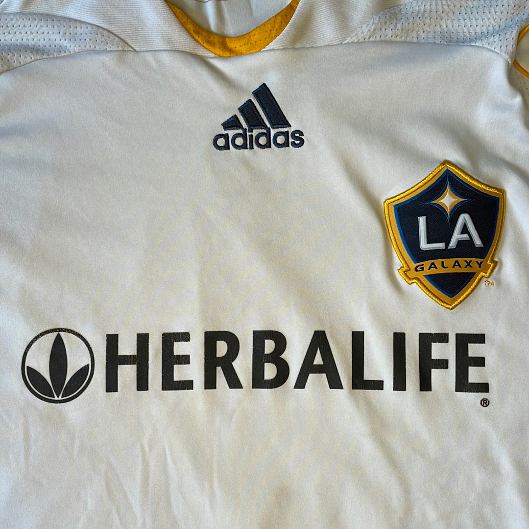 La Galaxy 2007 Home Shirt  - BECKHAM 23 - XL - 8/10 - Adidas 221779