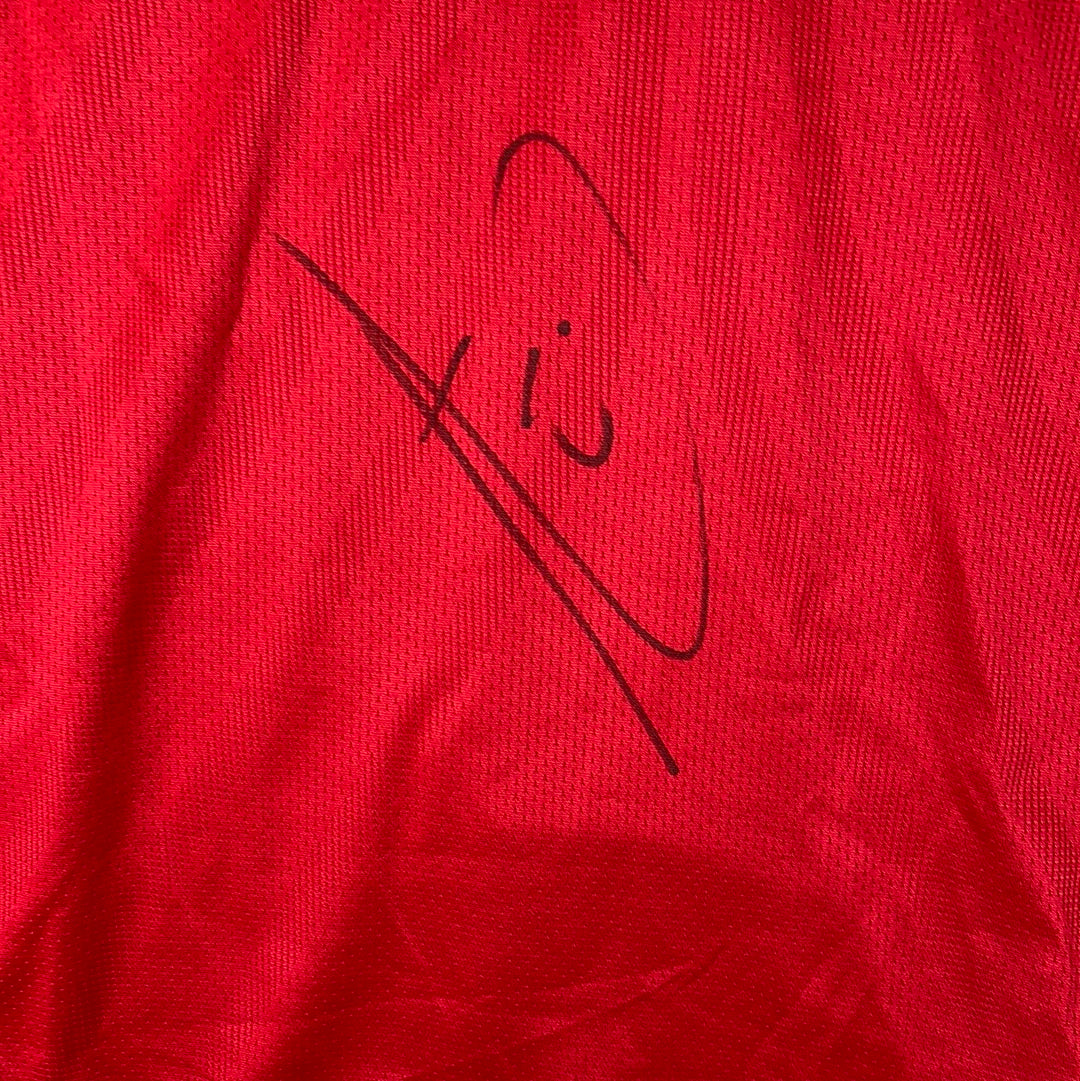 Manchester United 2007/2008 Home Shirt - Large - Rio Ferdinand Signed - Nike code 237924-666