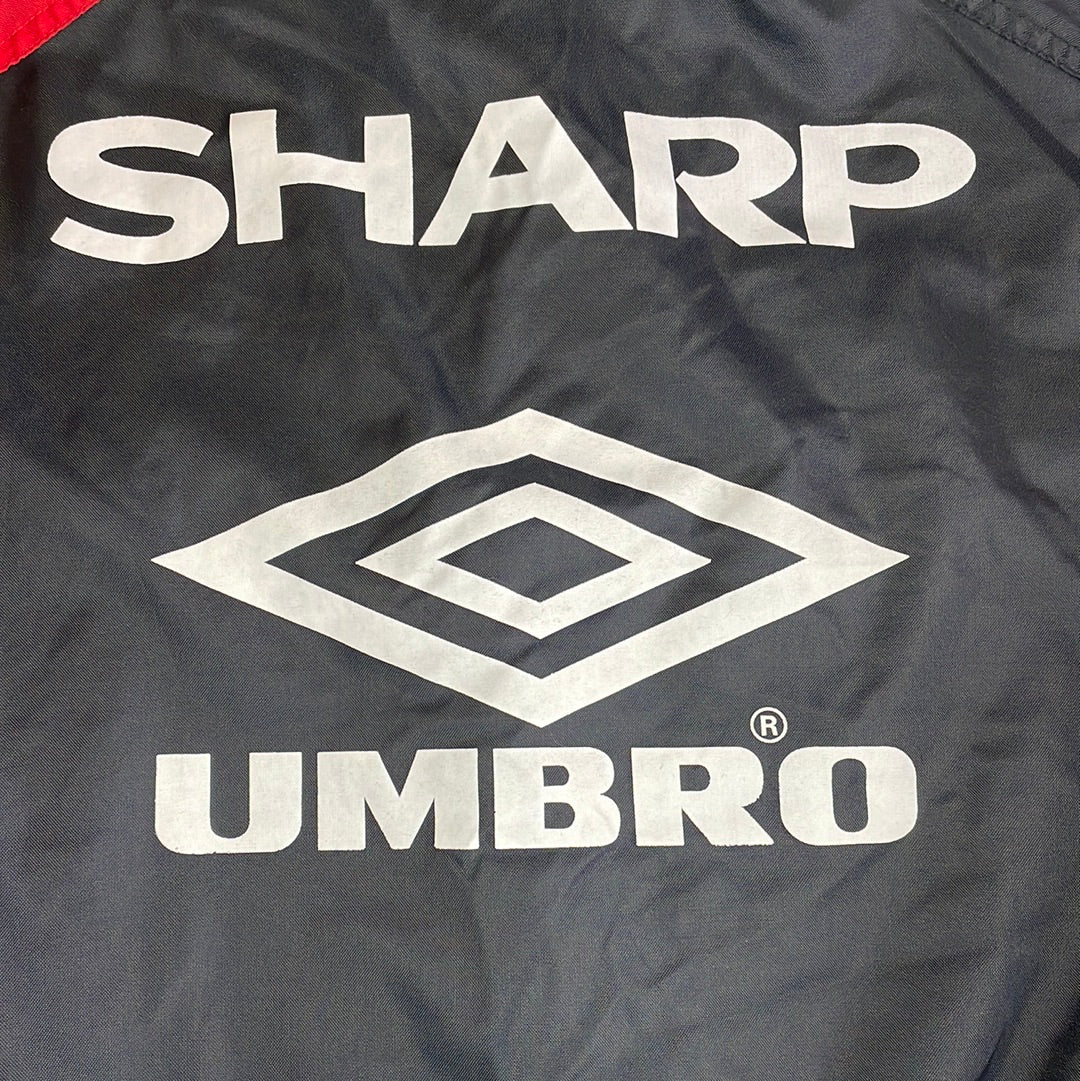 Manchester United 1992/1993 Managers Bench Coat - Medium - Vintage Umbro Jacket