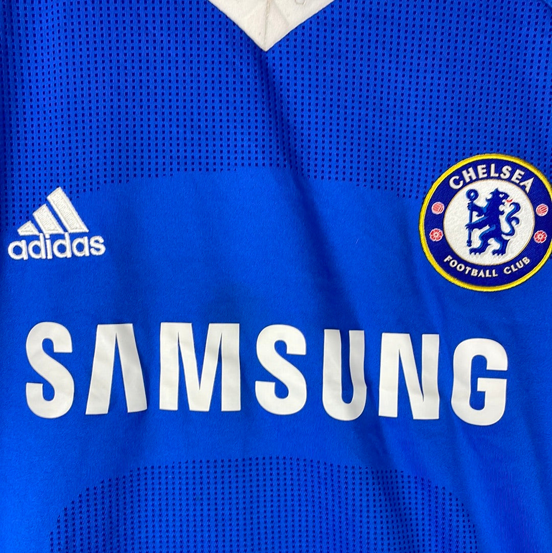 Chelsea 2010/2011 Long Sleeve Home Shirt - Large - Lampard 8