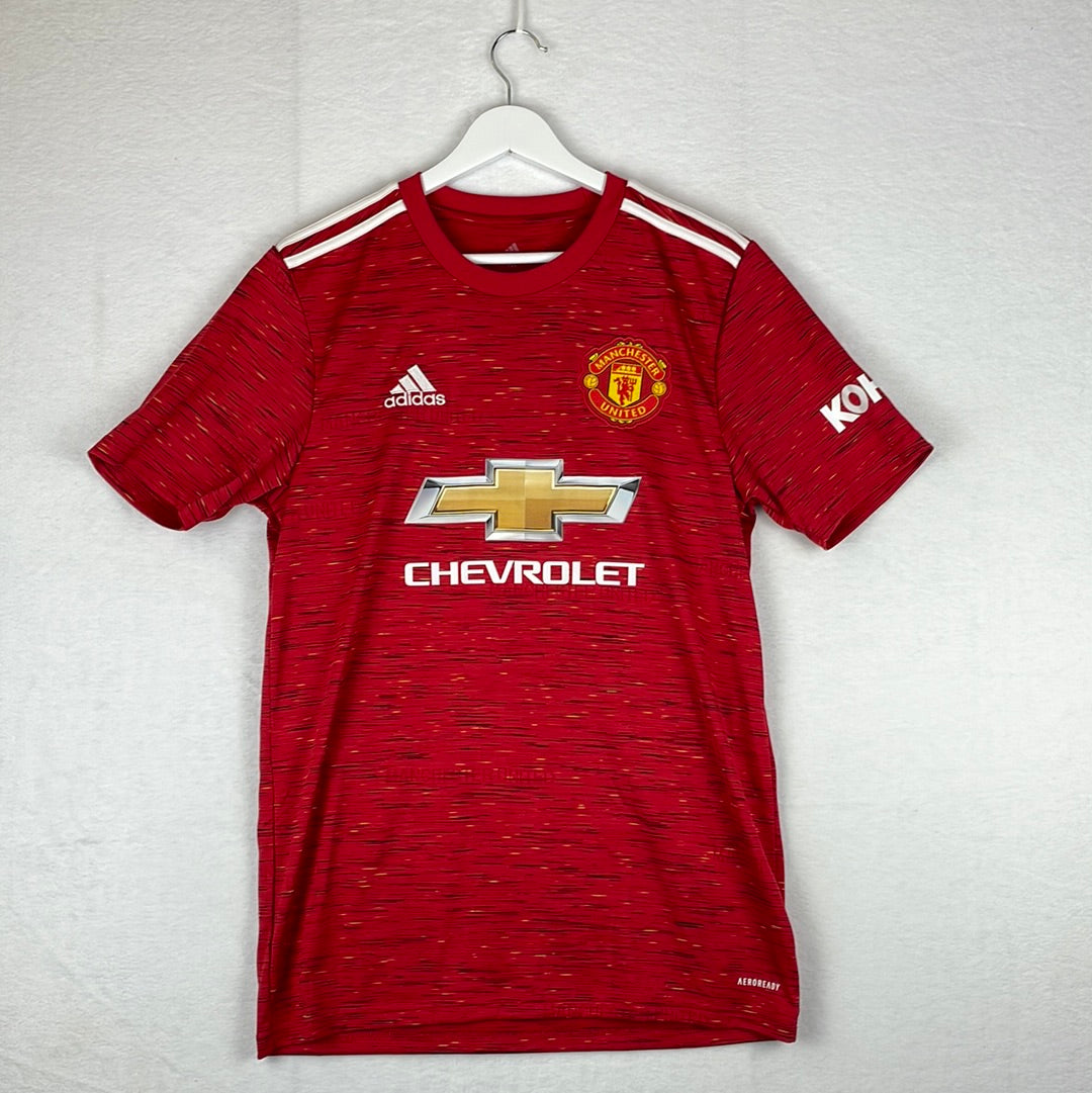 Manchester United 2020-2021 Home Shirt - Medium - Fernandes 18 - Excellent