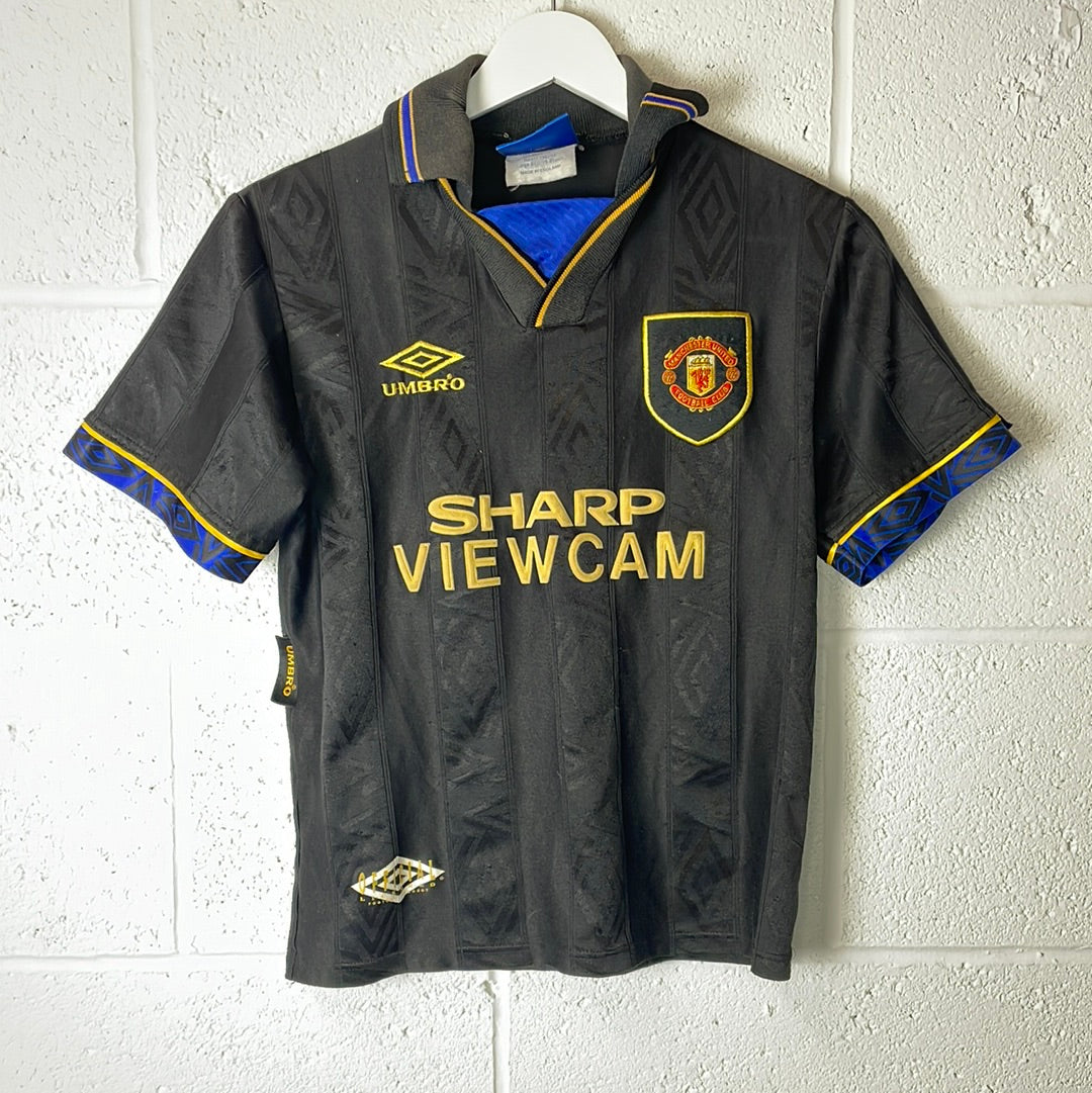 Manchester United 1993/1994/1995 Away Shirt - Youth Large Boys 