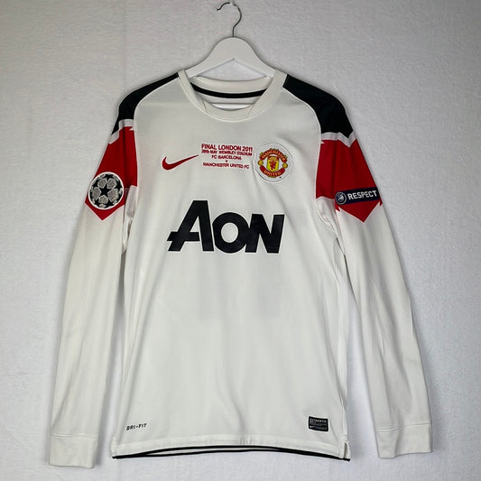 Manchester United 2010/2011 Away Shirt - Champions League Final - Medium - Long Sleeve - Nike code 382977-105