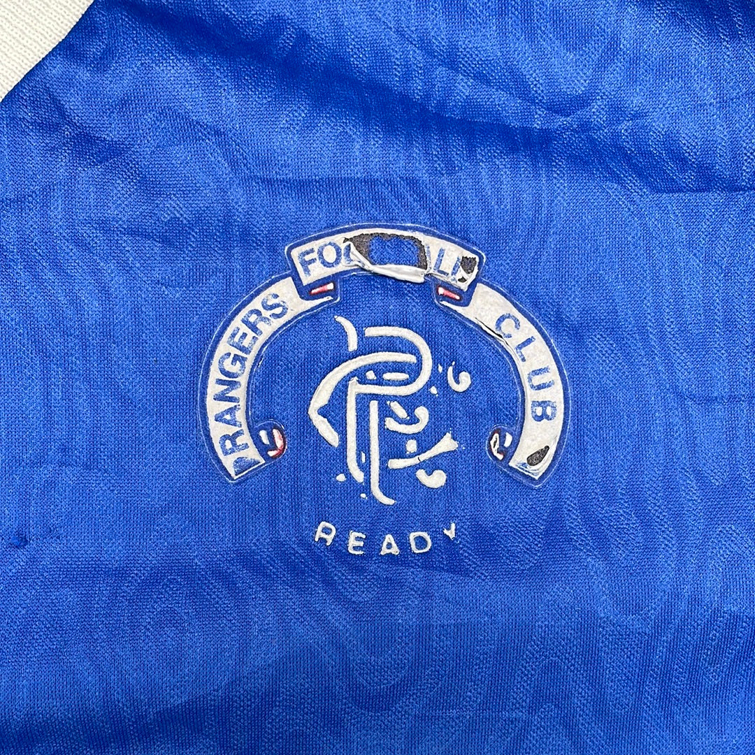 Glasgow Rangers 1990-1991-1992 Home Shirt - Adults - 8/10 Condition - Vintage