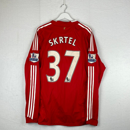 Liverpool 2008-2009 Player Issue Home Shirt - Skrtel 37 Premier League Shirt