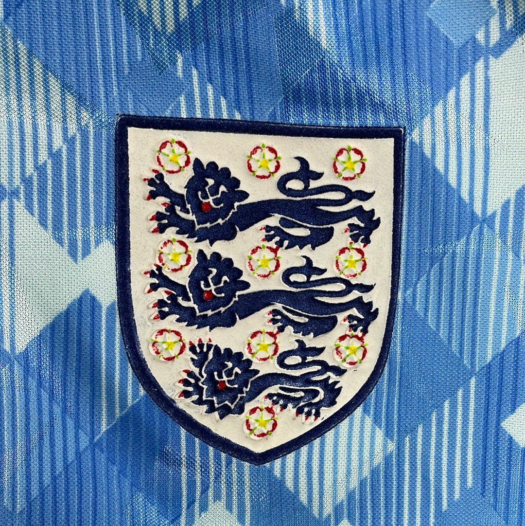 England 1990 Third Blue Retro Jersey