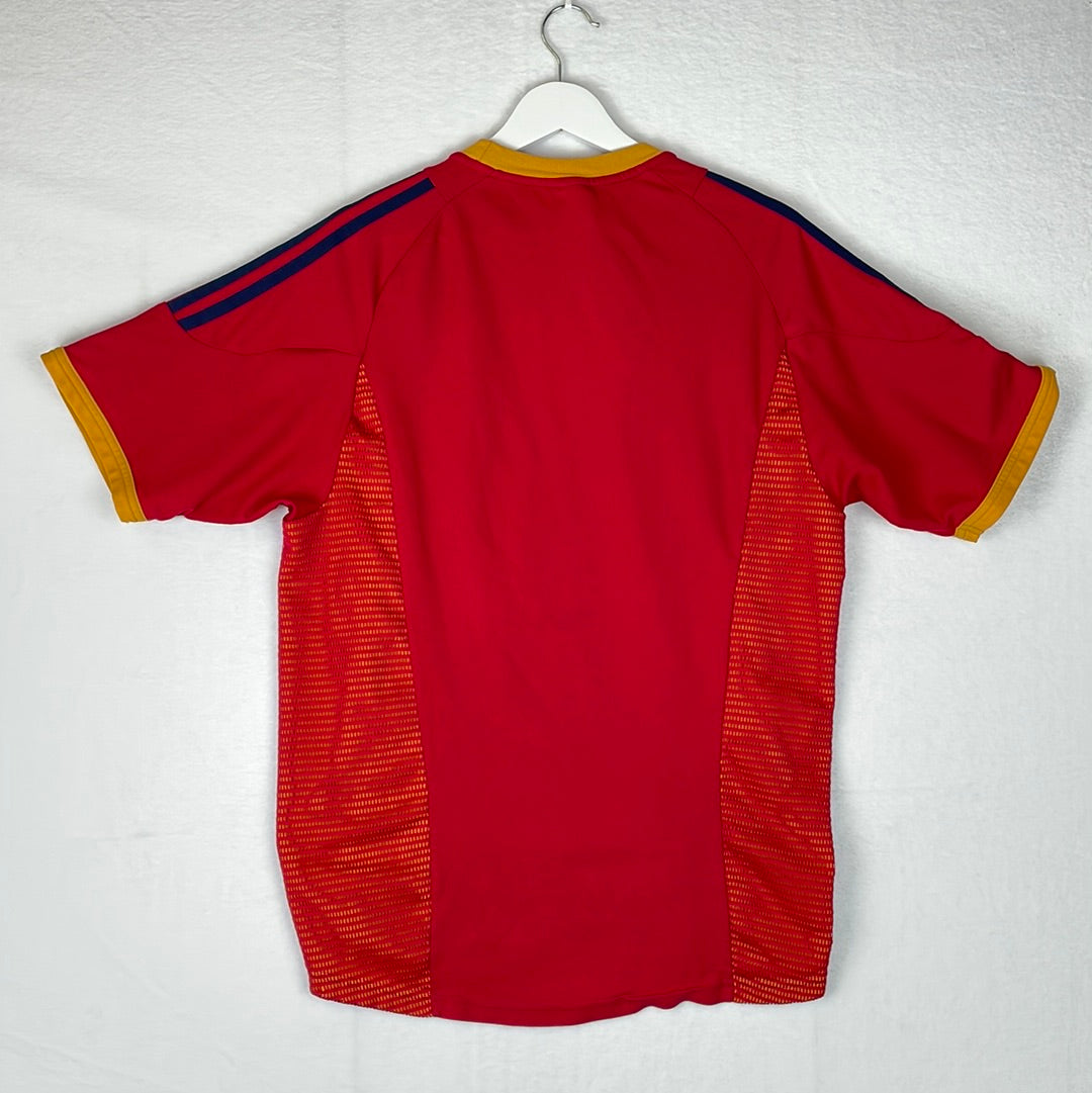 Spain 2002 Home Shirt - Medium Adult - 8.5/10 Condition - Adidas 298457