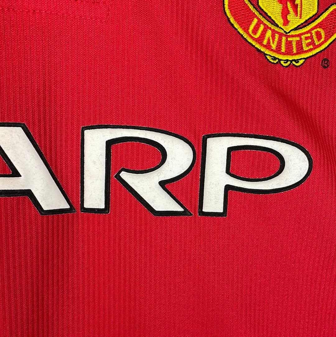 Manchester United 1998 Home Shirt - CL Embroidery - Immaculate Condition - Size Large