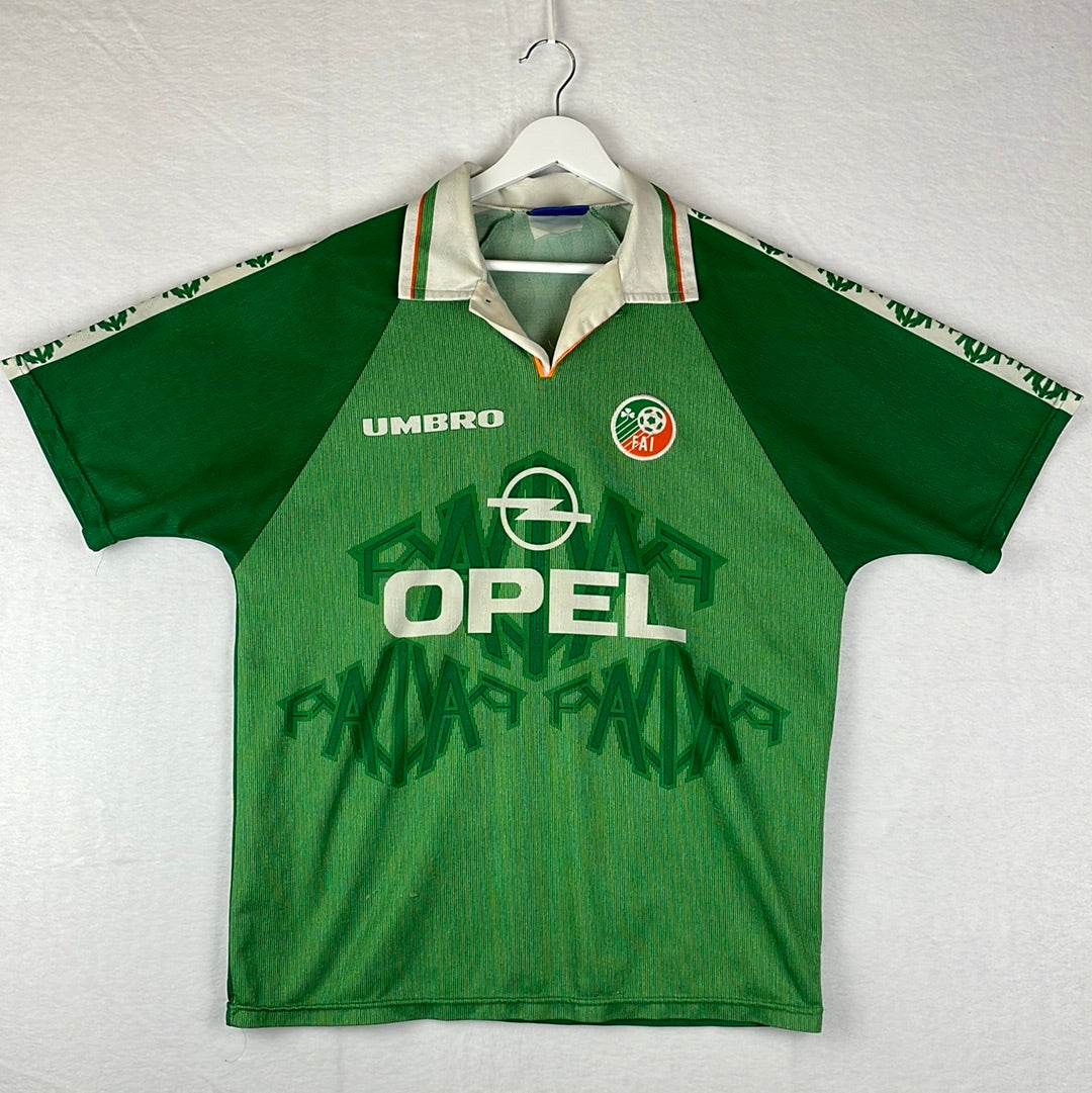 Ireland 1996 Home Shirt - Large Adult Size - Authentic Umbro Shirt