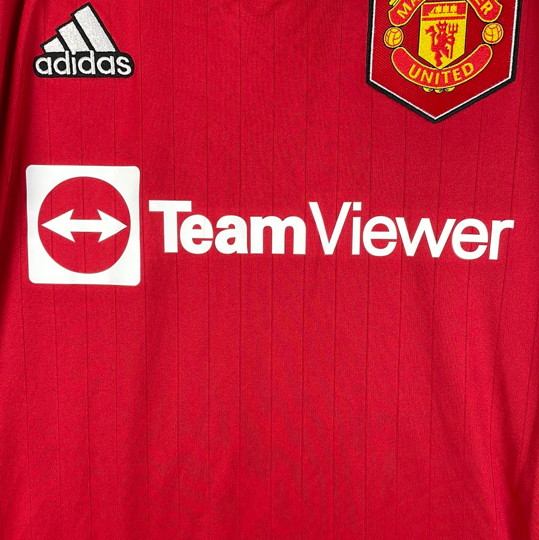 Manchester United 2022-2023 Long Sleeve Home Shirt - BNWT