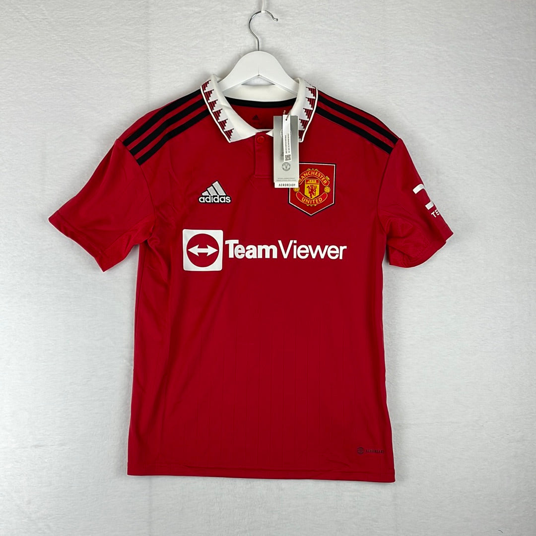Manchester United 2022-2023 Youth Home Shirt - BNWT - Antony 21 - Age 9-10 to 15-16 - Adidas H64049