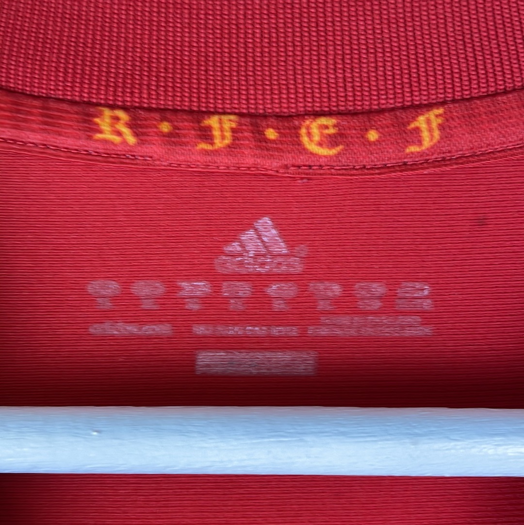 Spain 2009/2010 Home Shirt - Good Condition - Iniesta 6 Print - Adidas V31236