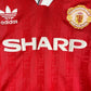 Manchester United 1988/1989 Home Shirt - Large Adult - Very Good Condition