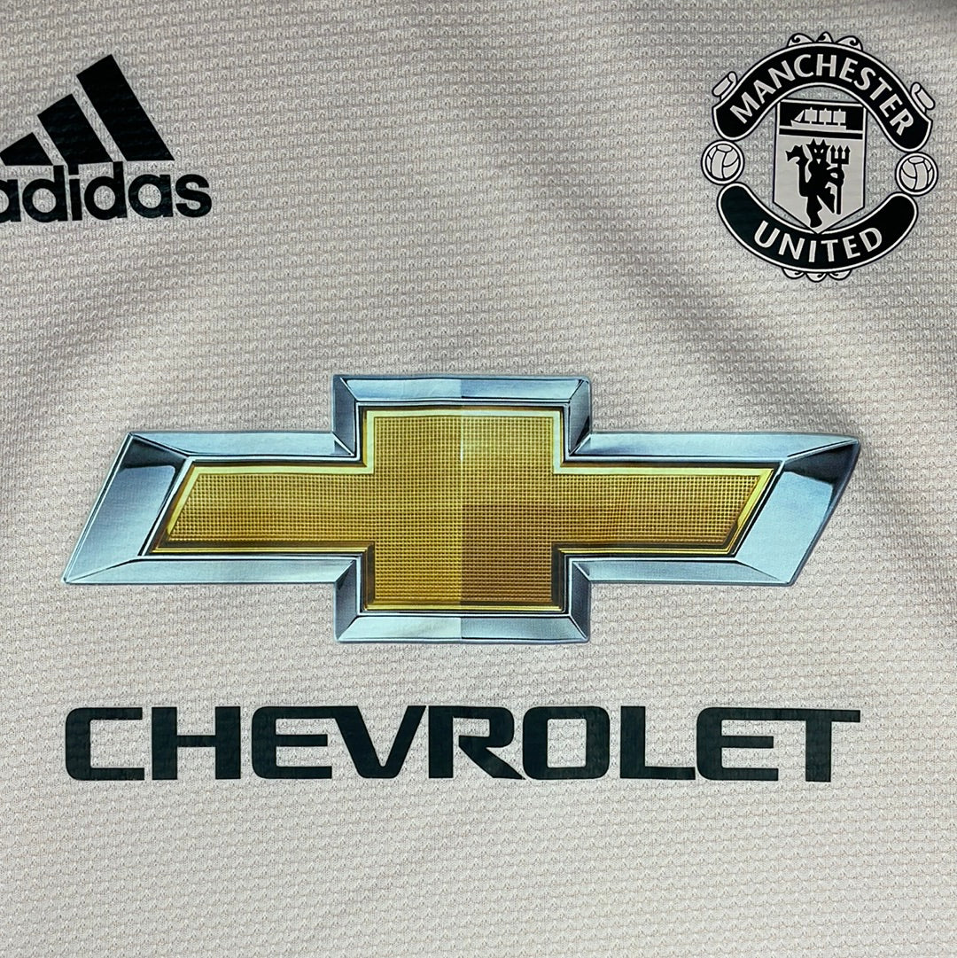 Manchester United 2018/2019 Away Shirt - Youth Age 4-5 - Very Good Condition - Adidas CG0055